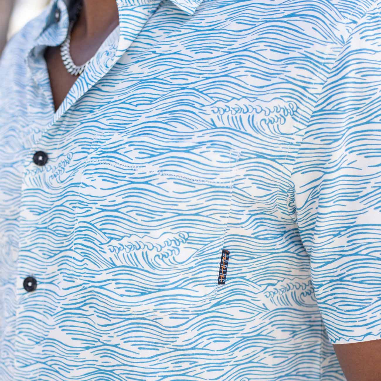 Roll Rides - Light Blue Seven Seas Button Up