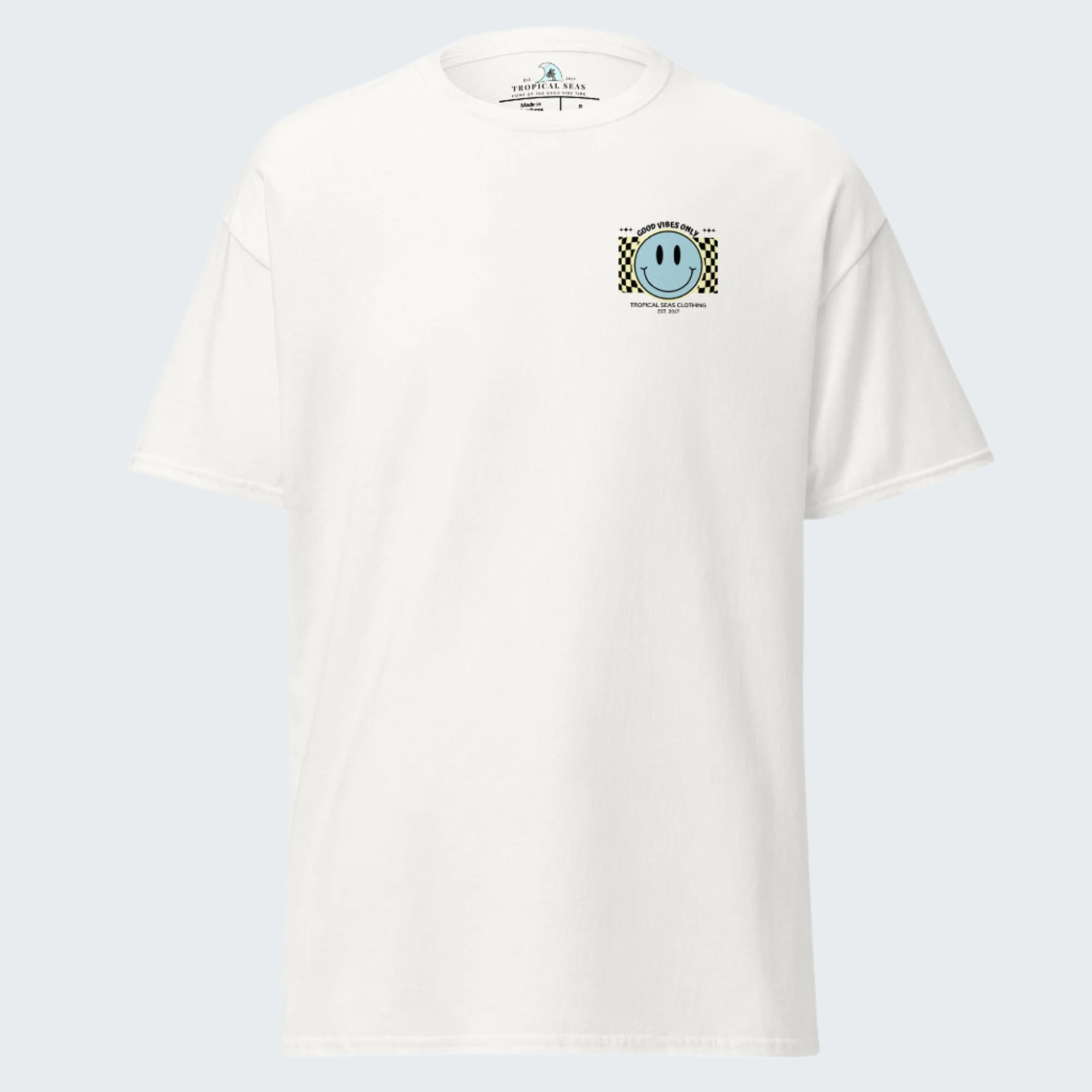 Men's Good Vibes Smiley Face Classic Tee