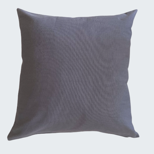 Gray pillow on a white background