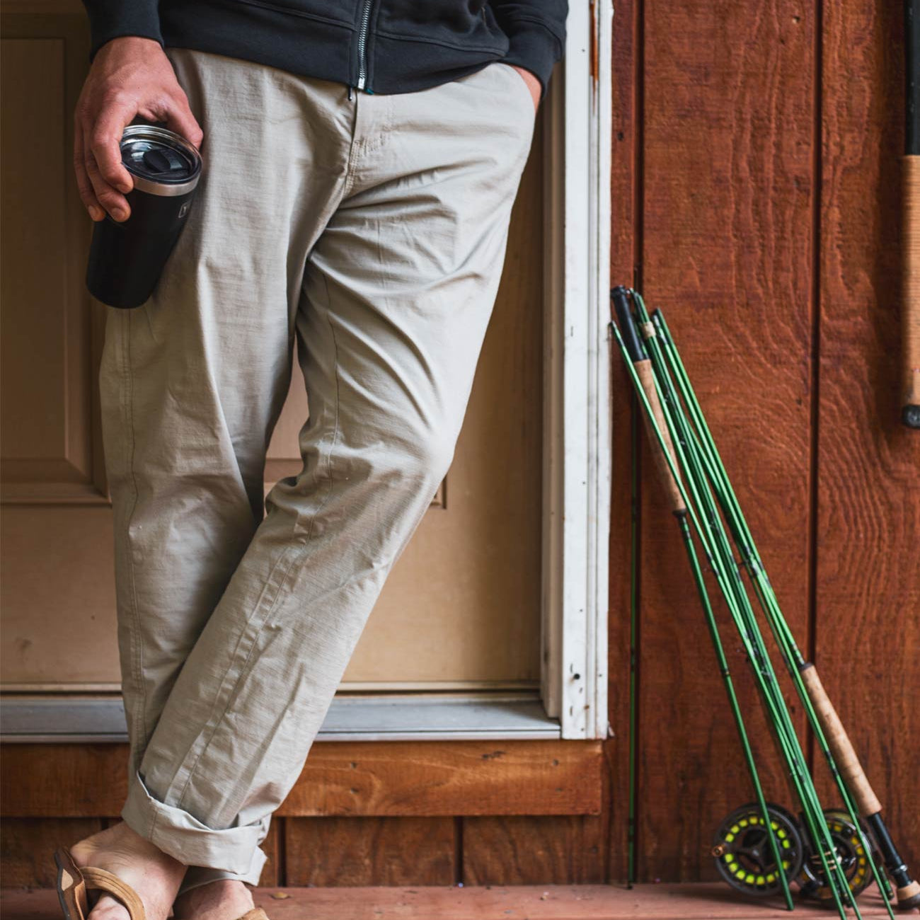 Vagabonds Khaki Riptop Adventure Pants