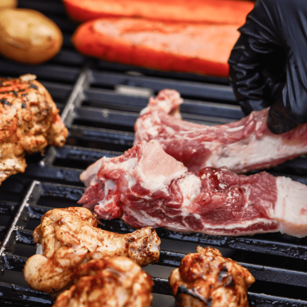 Matte Blue Infrared Propane Gas Grill