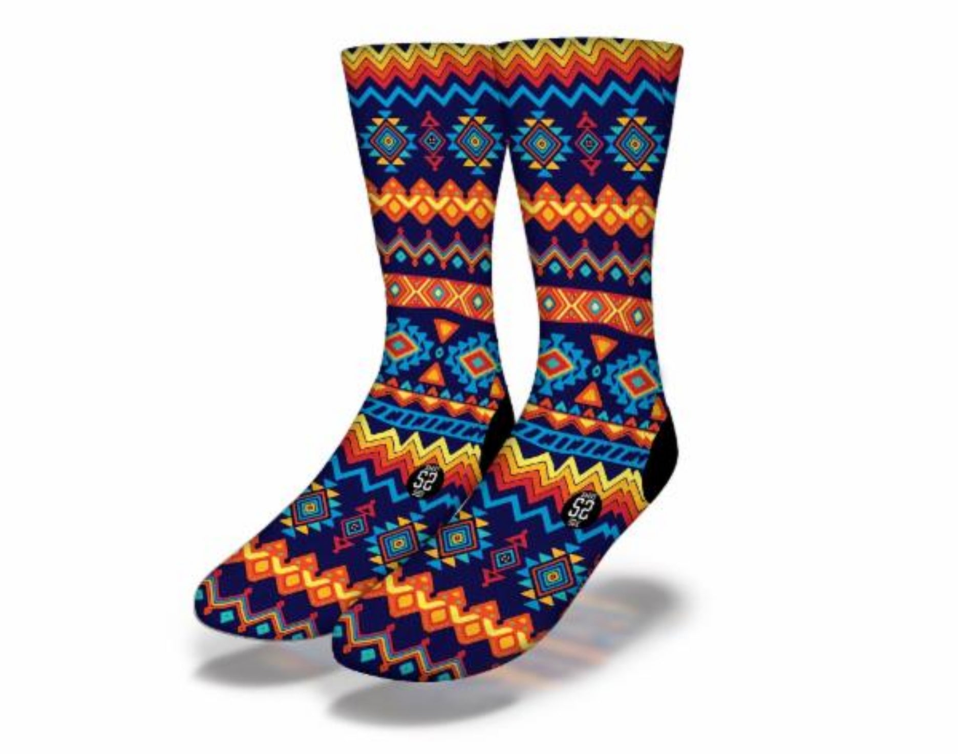 Sunset Triangle Pattern Socks