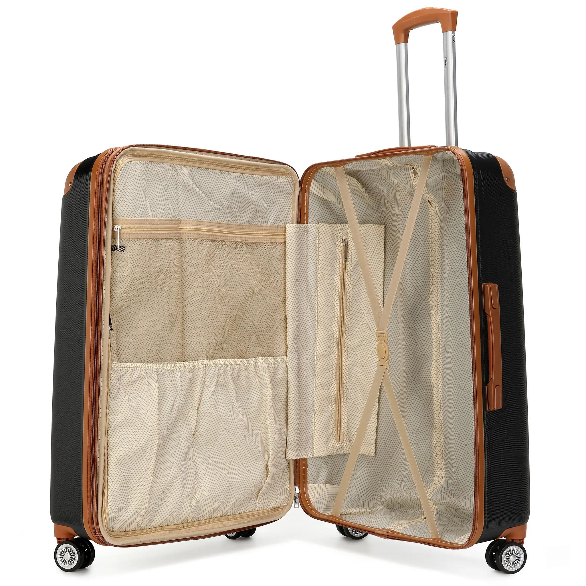 Collins Three Piece Expandable Retro Luggage Set