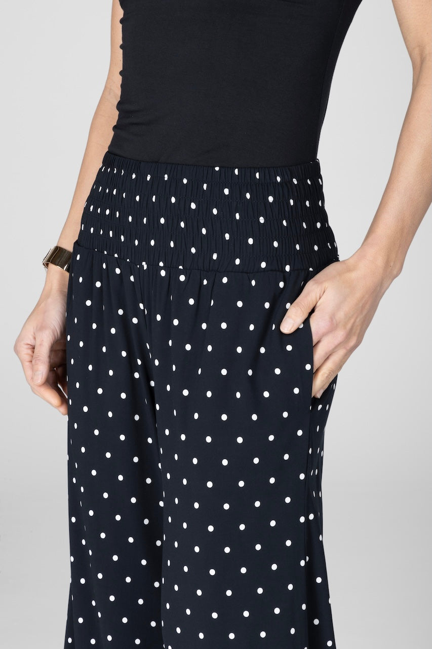 Portofino Ankle Pant - Black Dot