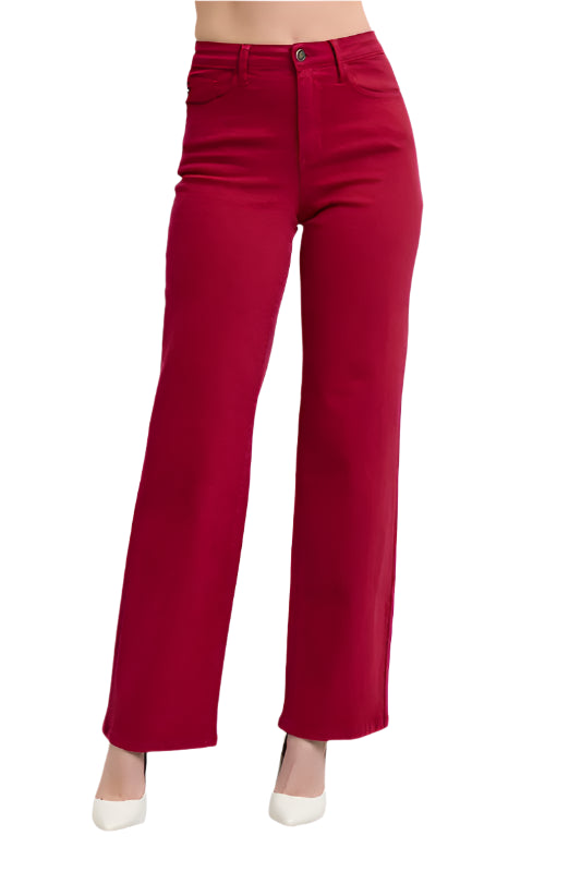 Judy Blue Full Size High Waist Heart Shaped Back Pockets 