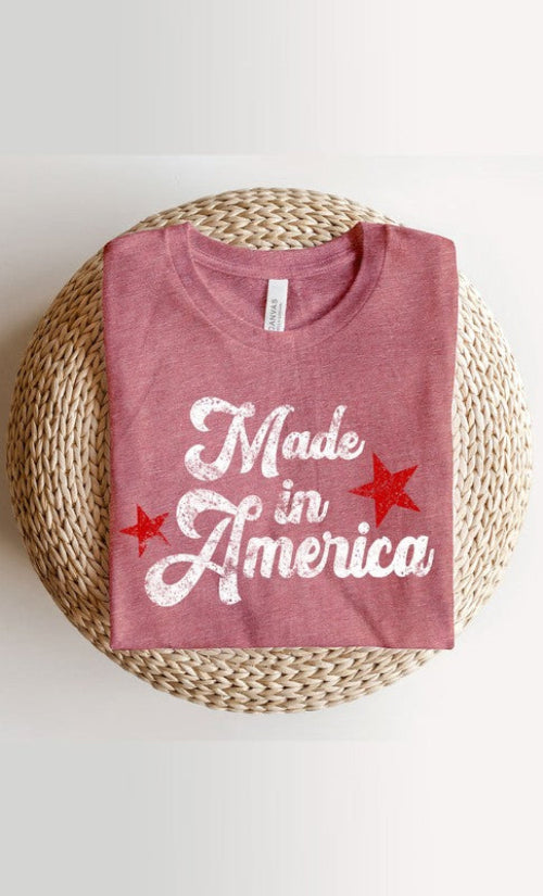 Vintage Made in America Graphic Tee Plus