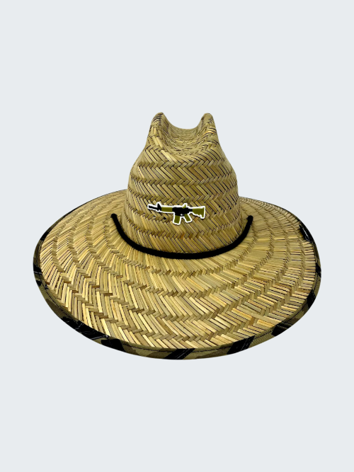 AR 15 2nd Amendment Straw Hat