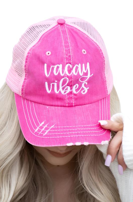 Vacay Vibes Embroidered Trucker