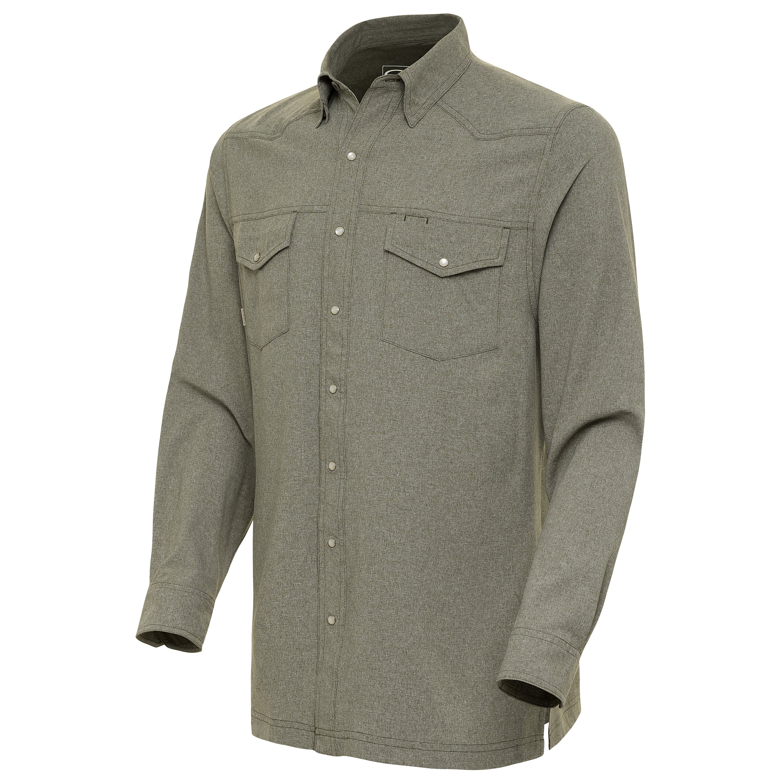 GameGuard Agave Pearl Snap Shirt Long Sleeve