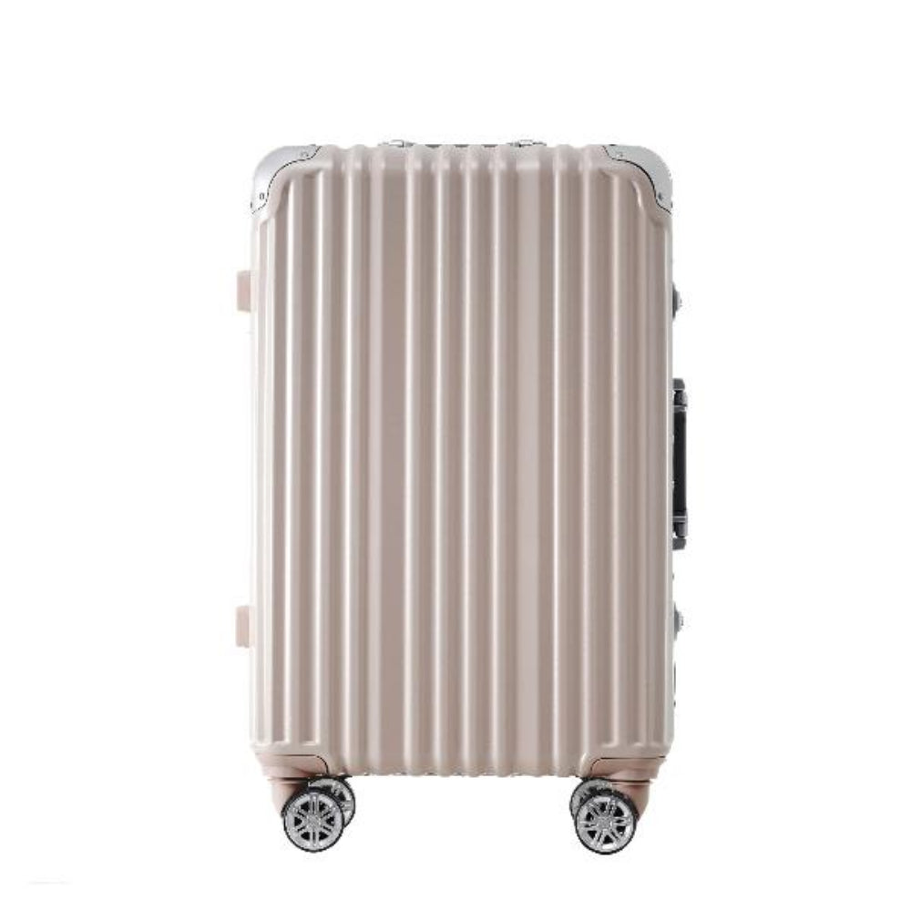 1pc 20in Aluminum Frame Luggage with USB port, Vacation Carry-On