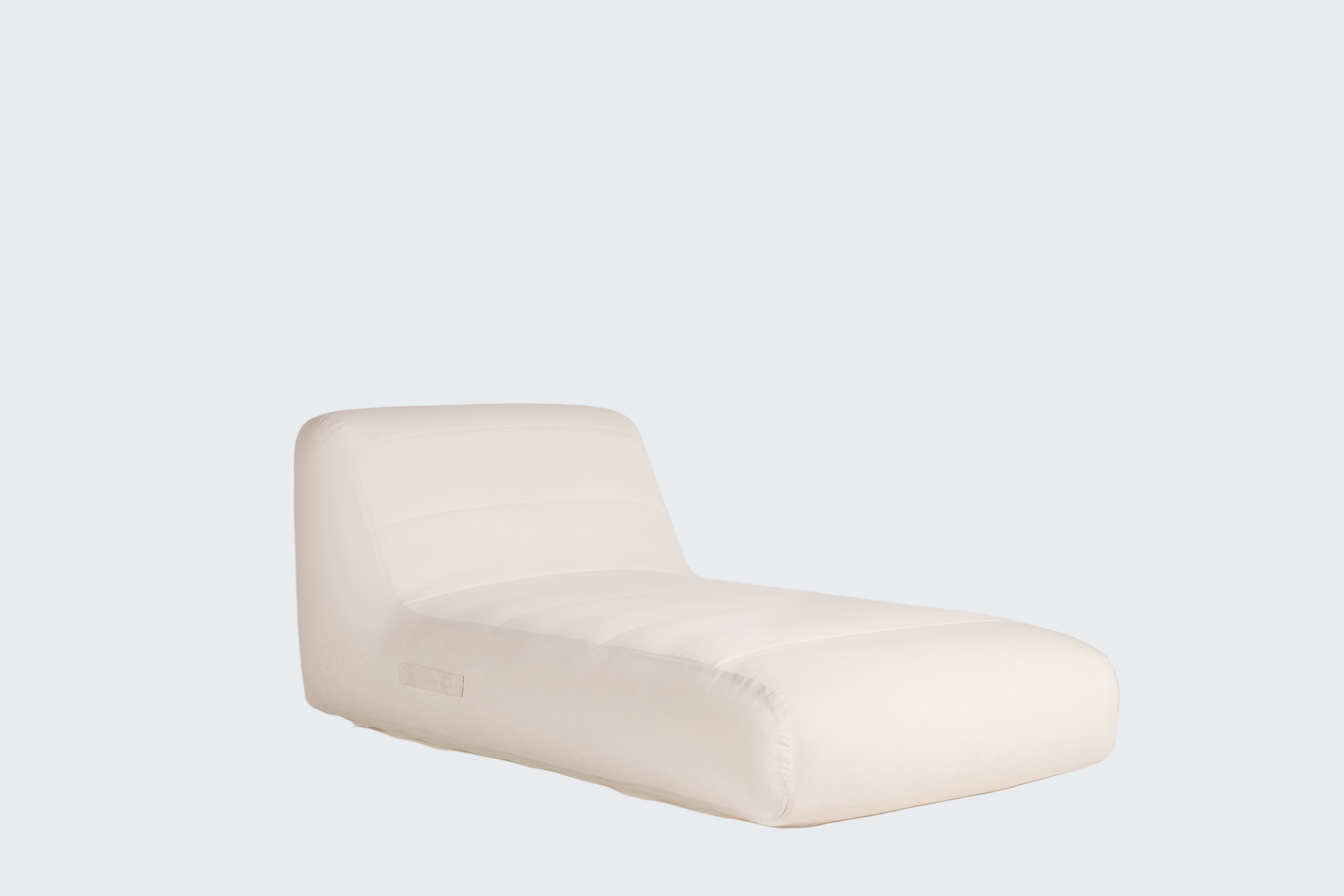 White ceramic sculpture on a white background