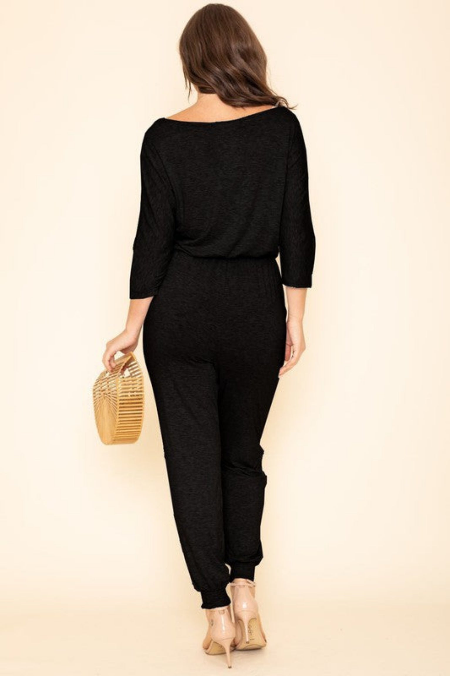 black jumpsuit