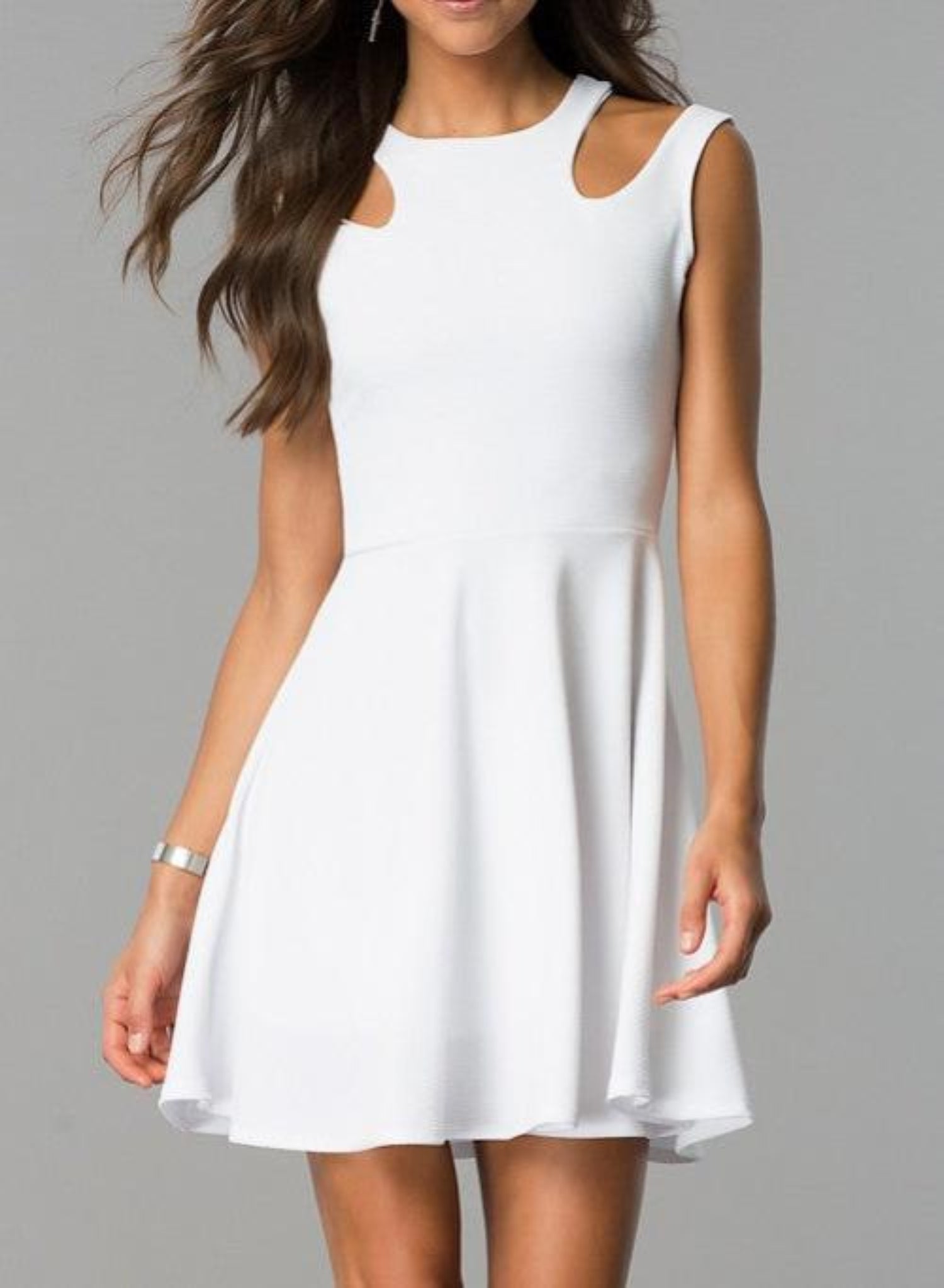 Sleeveless Dress with Cutouts