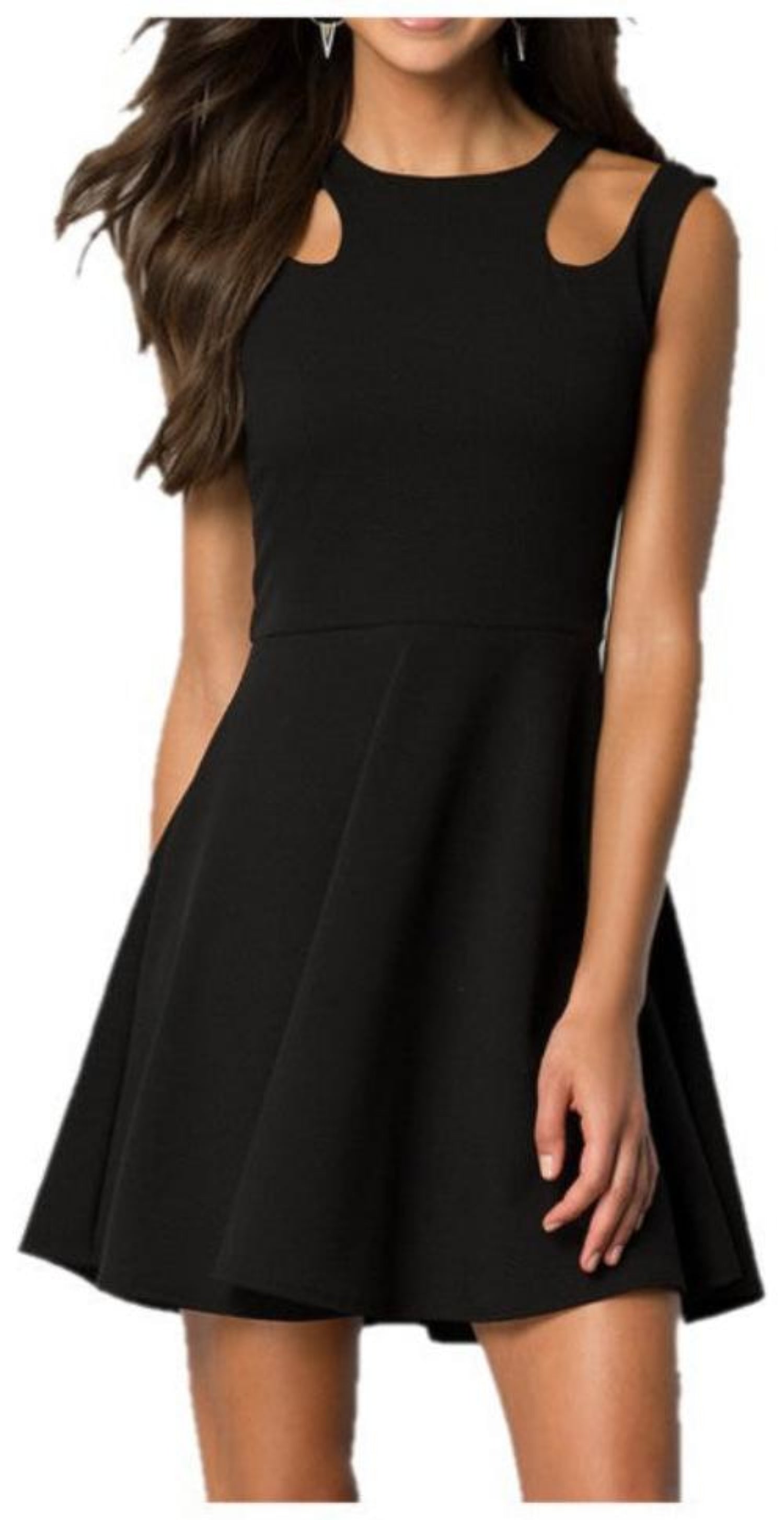 Sleeveless Dress with Cutouts