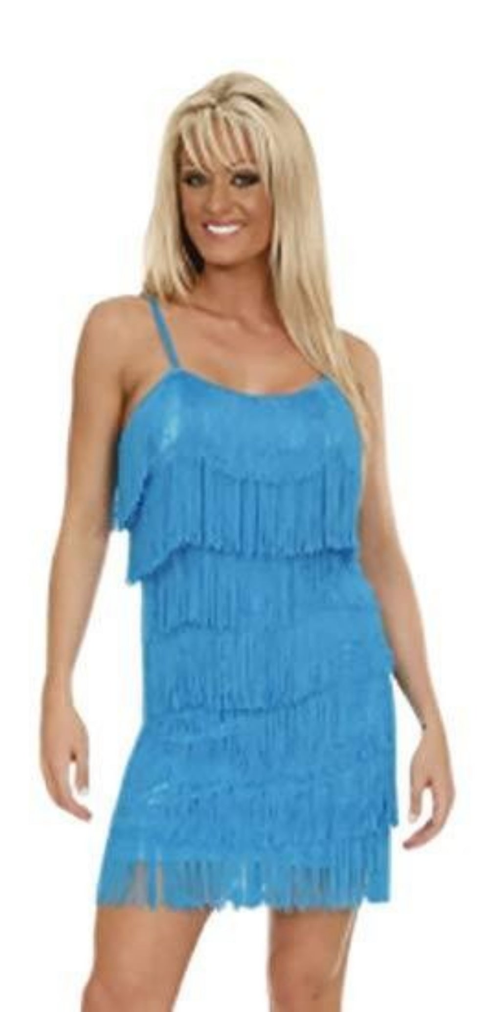 Short All Over Fringe Flapper Dress