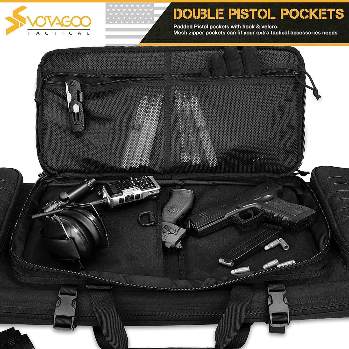 Votagoo Double Rifle Case Gun Bag
