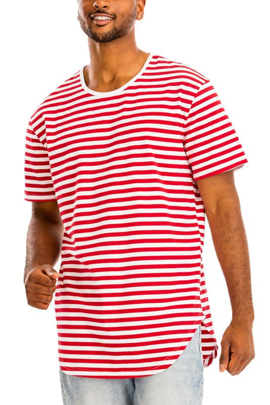 Striped Elongated T-Shirt