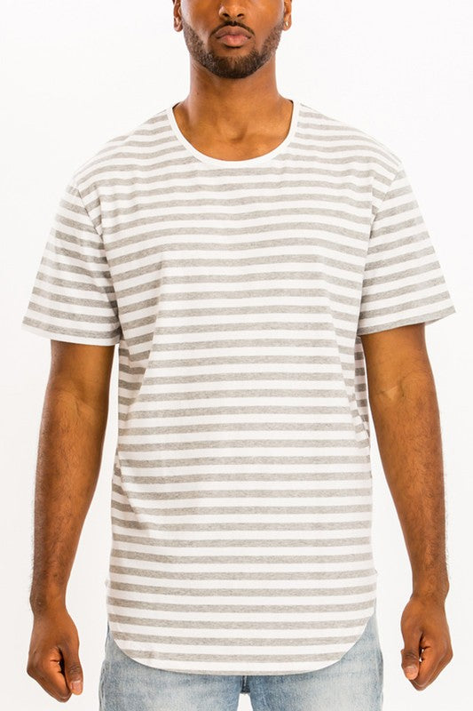 Striped Elongated T-Shirt