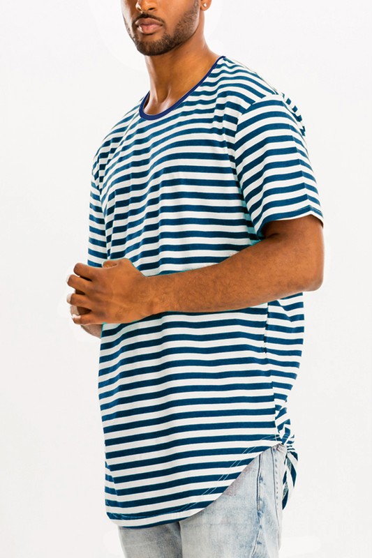 Striped Elongated T-Shirt