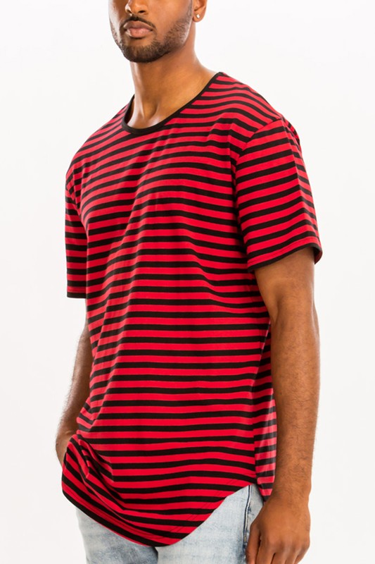 Striped Elongated T-Shirt