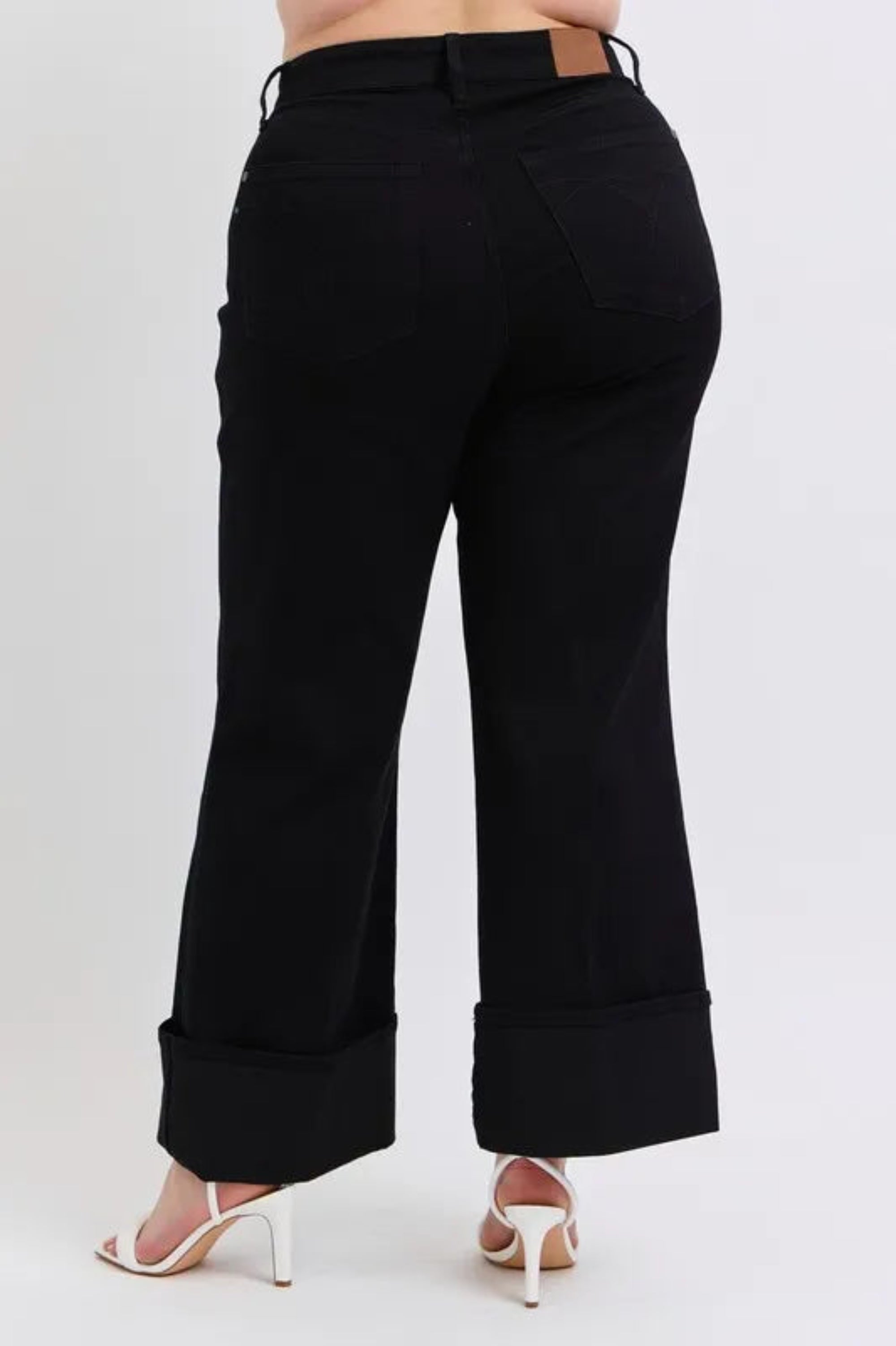 Judy Blue Full Size High Waist Reto Wide Leg Pants