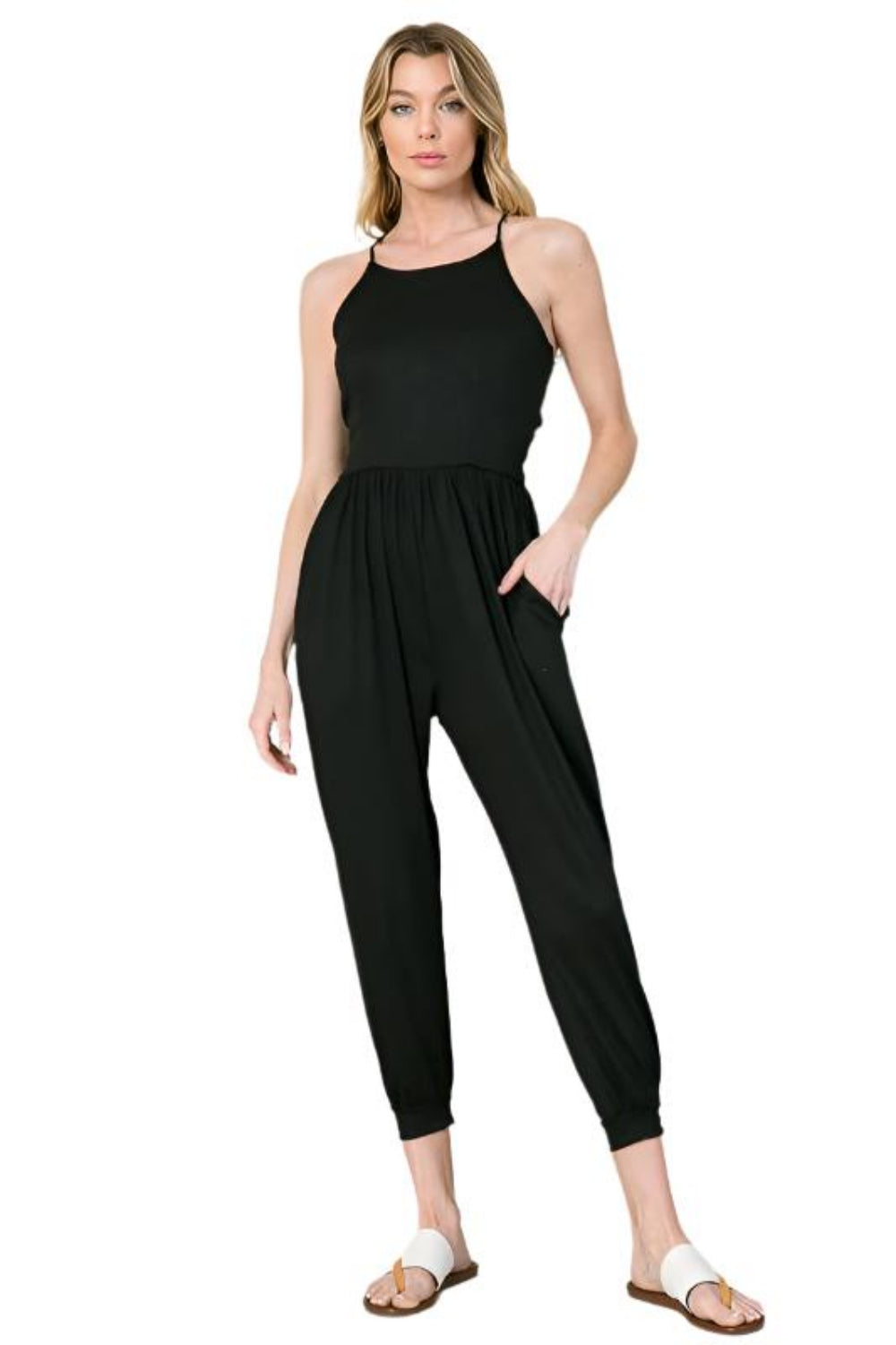 Tie Back Jumpsuit