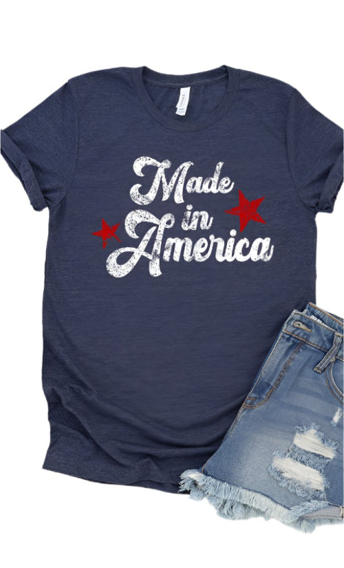 Vintage Made in America Graphic Tee Plus