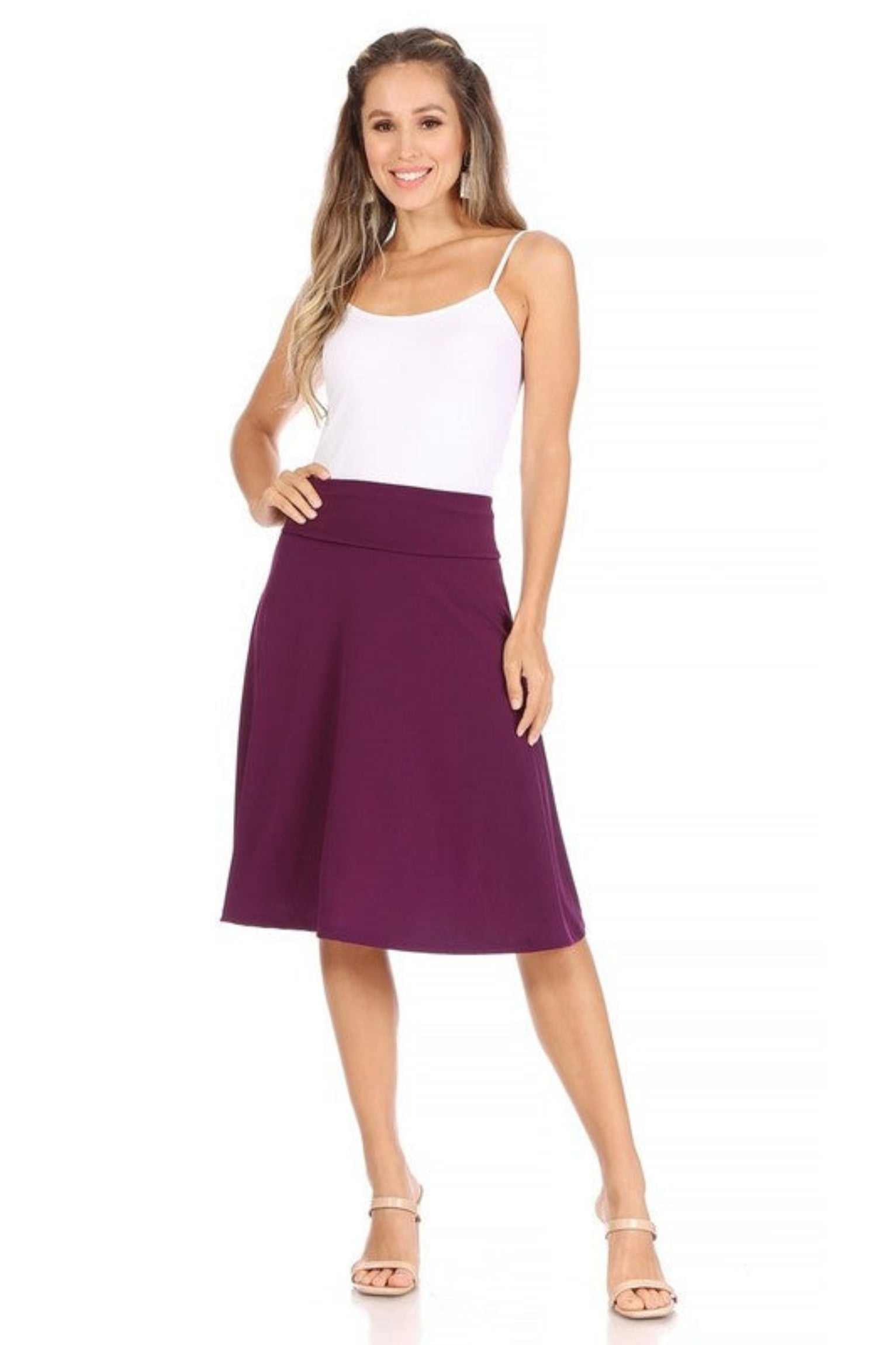 purple skirt