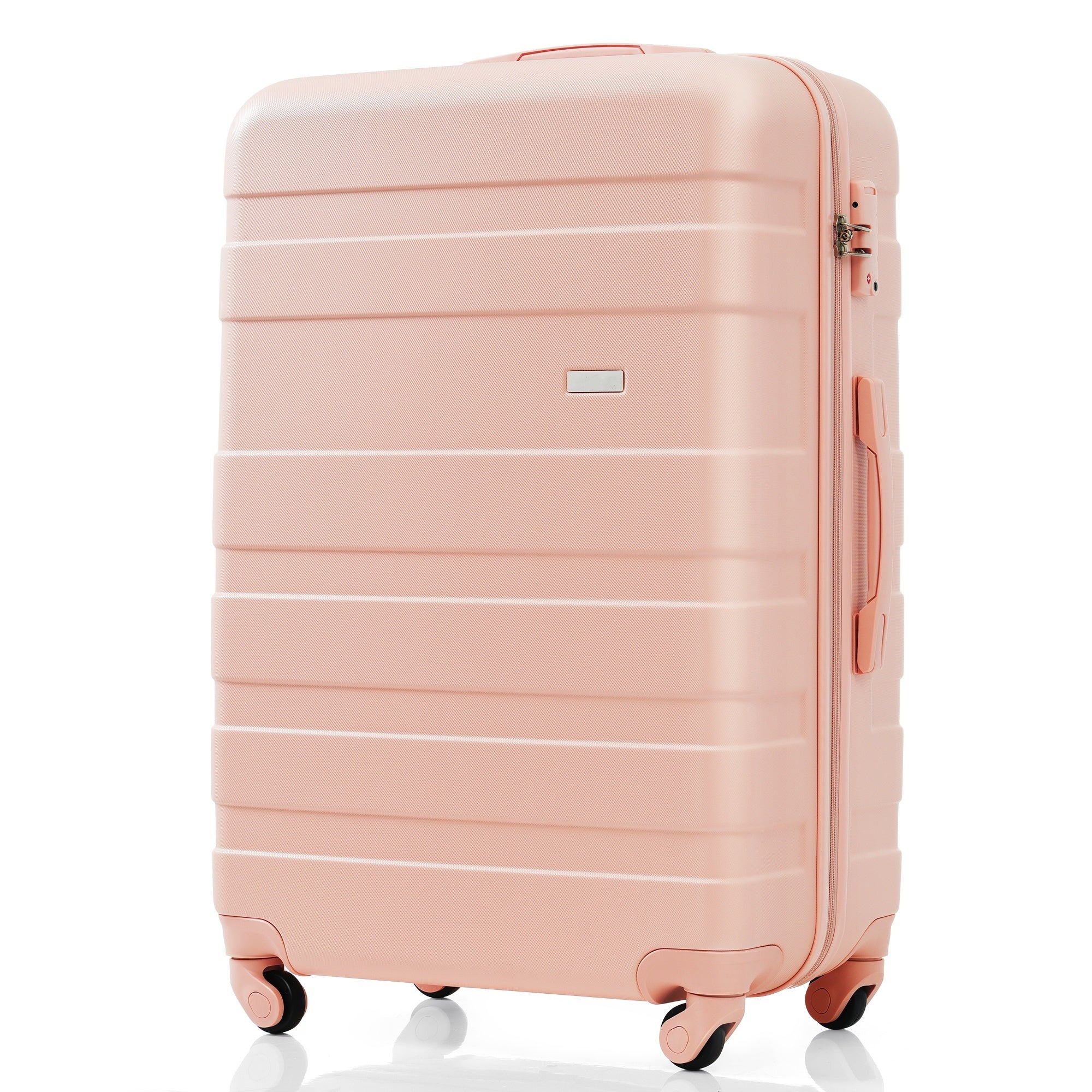 Pink ABS Hardshell Durable Suitcase Set