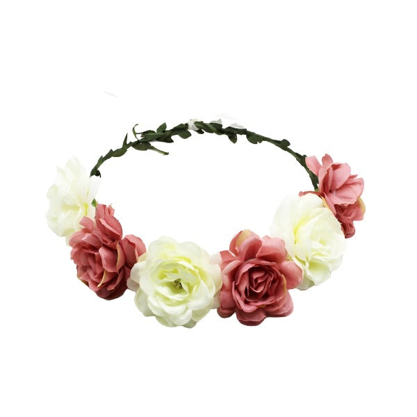 Multi Color Rose Crown Headband