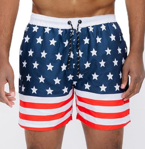 American Flag Swim Shorts - Sun of the Beach Boutique