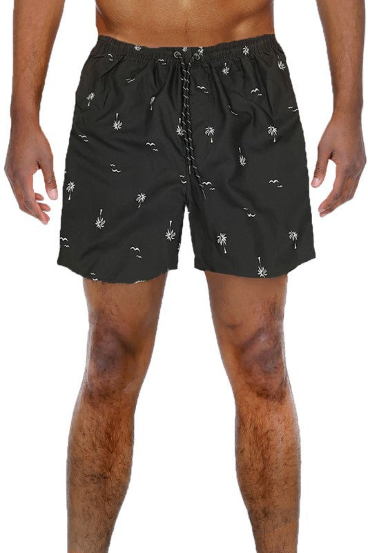 Palm Tree Print Swim Shorts - Sun of the Beach Boutique