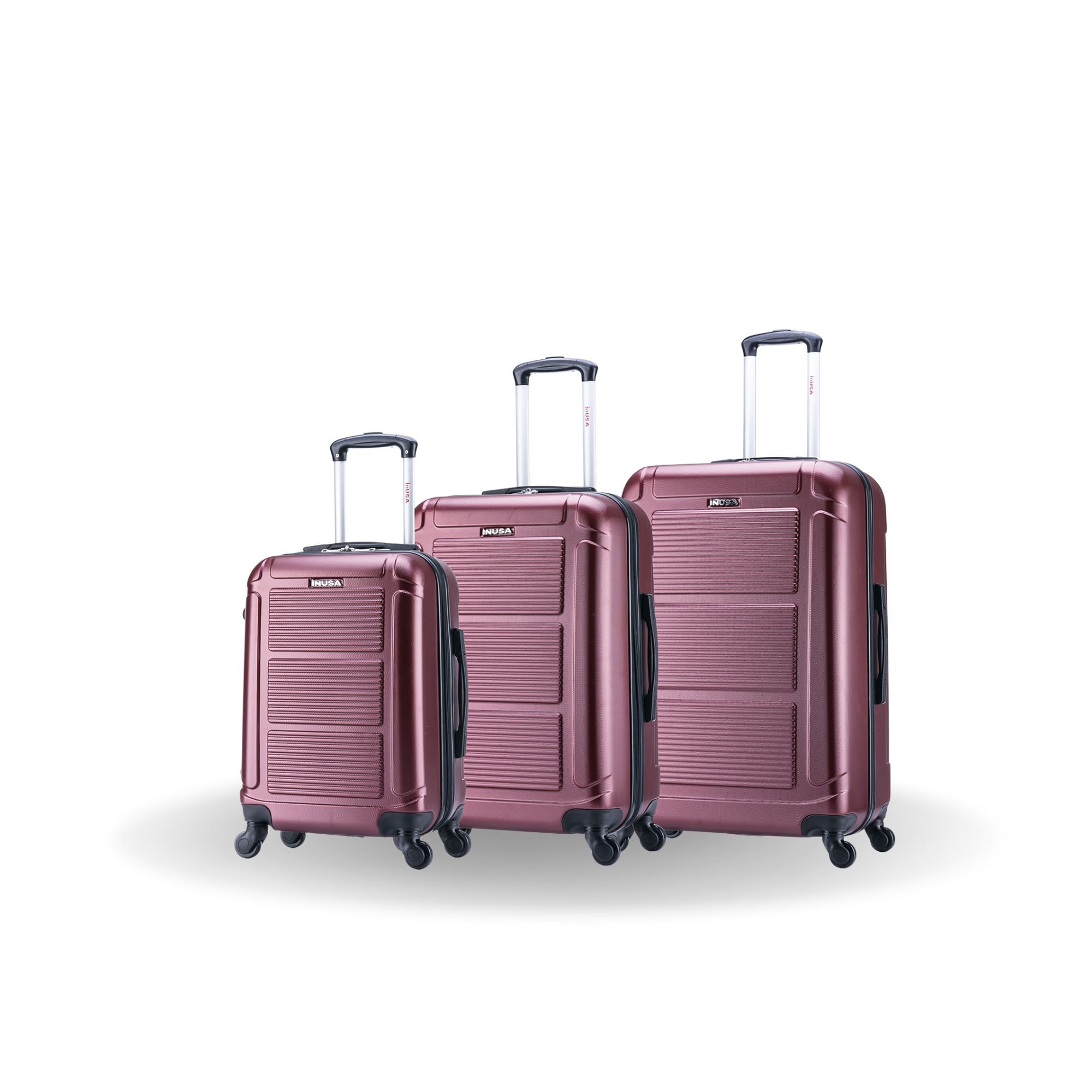 InUSA Luggage Pilot 3 Piece Set 20"/24"/28" Spinner Suitcase Collection