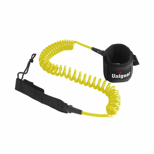 Coiled SUP Leash 10 feet with Waterproof Pouch