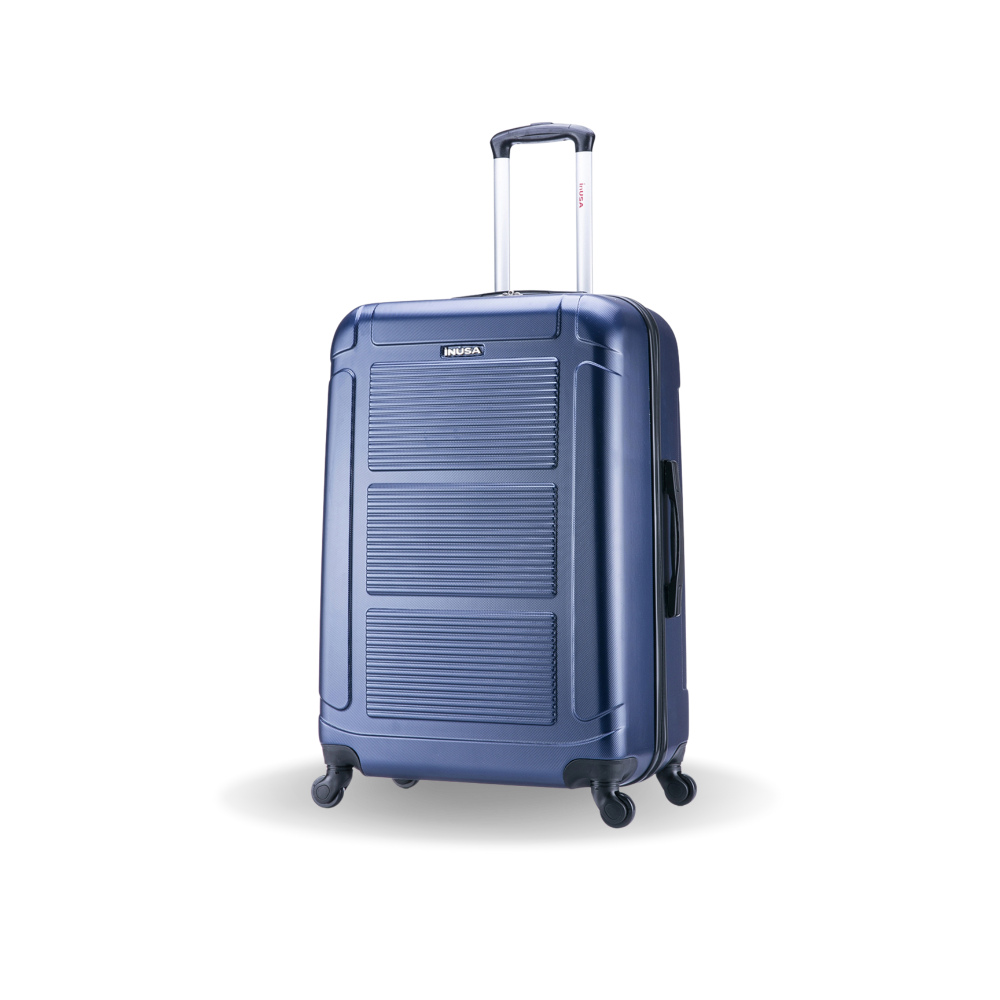 Blue suitcase with 'Samsonite' branding on a white background
