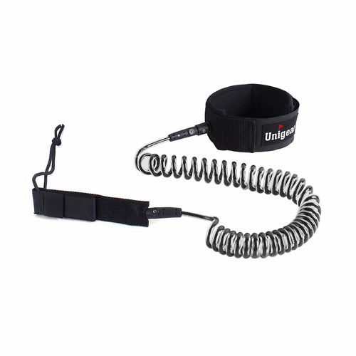 Coiled SUP Leash 10 feet with Waterproof Pouch