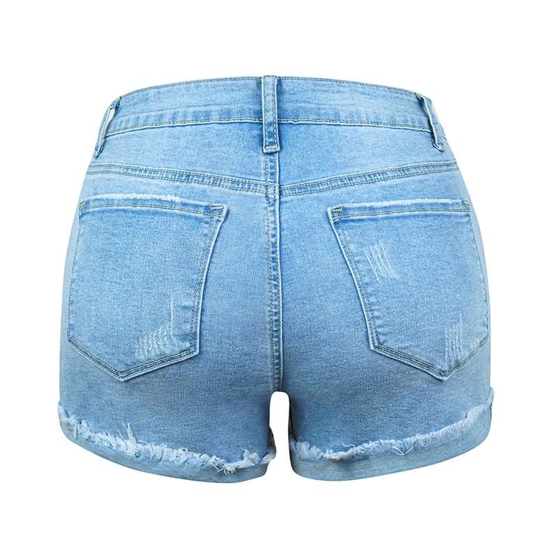 Casual Jeans Hole Women Street Denim Shorts - Sun of the Beach Boutique