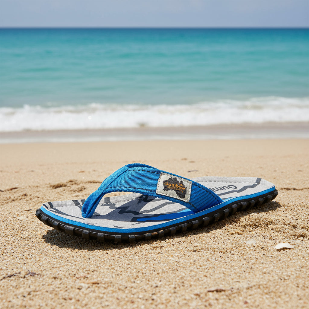 Islander Flip-Flops - Women's - Blue Palms