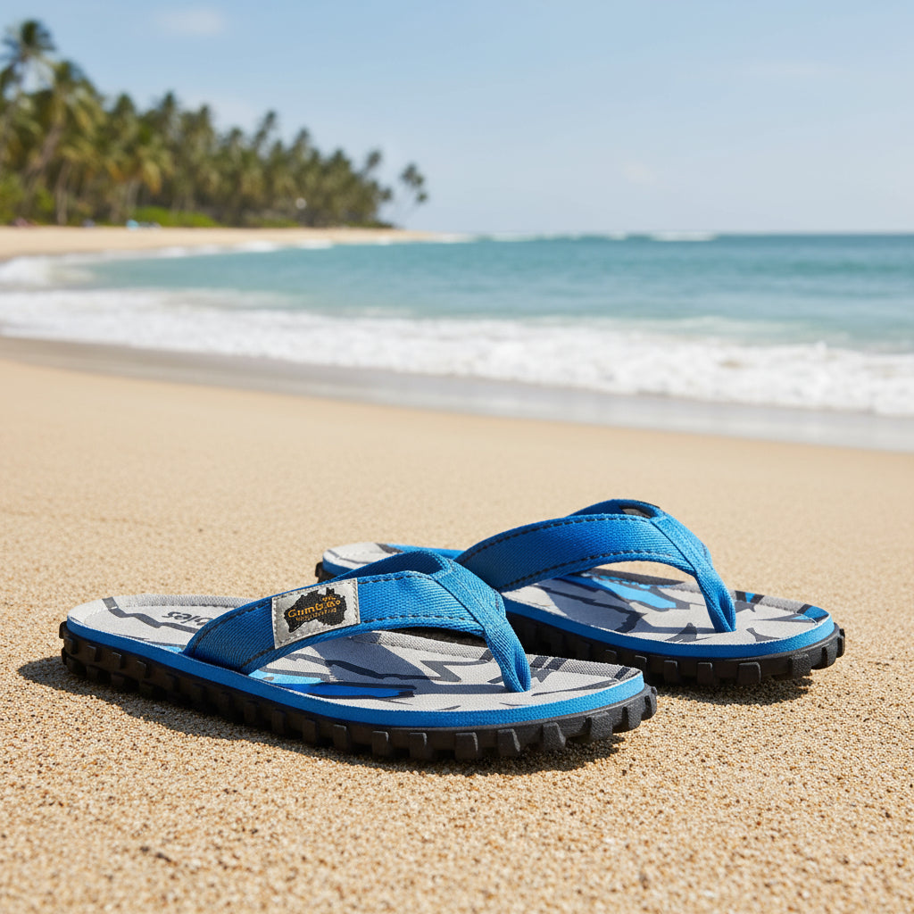 Islander Flip-Flops - Women's - Blue Palms