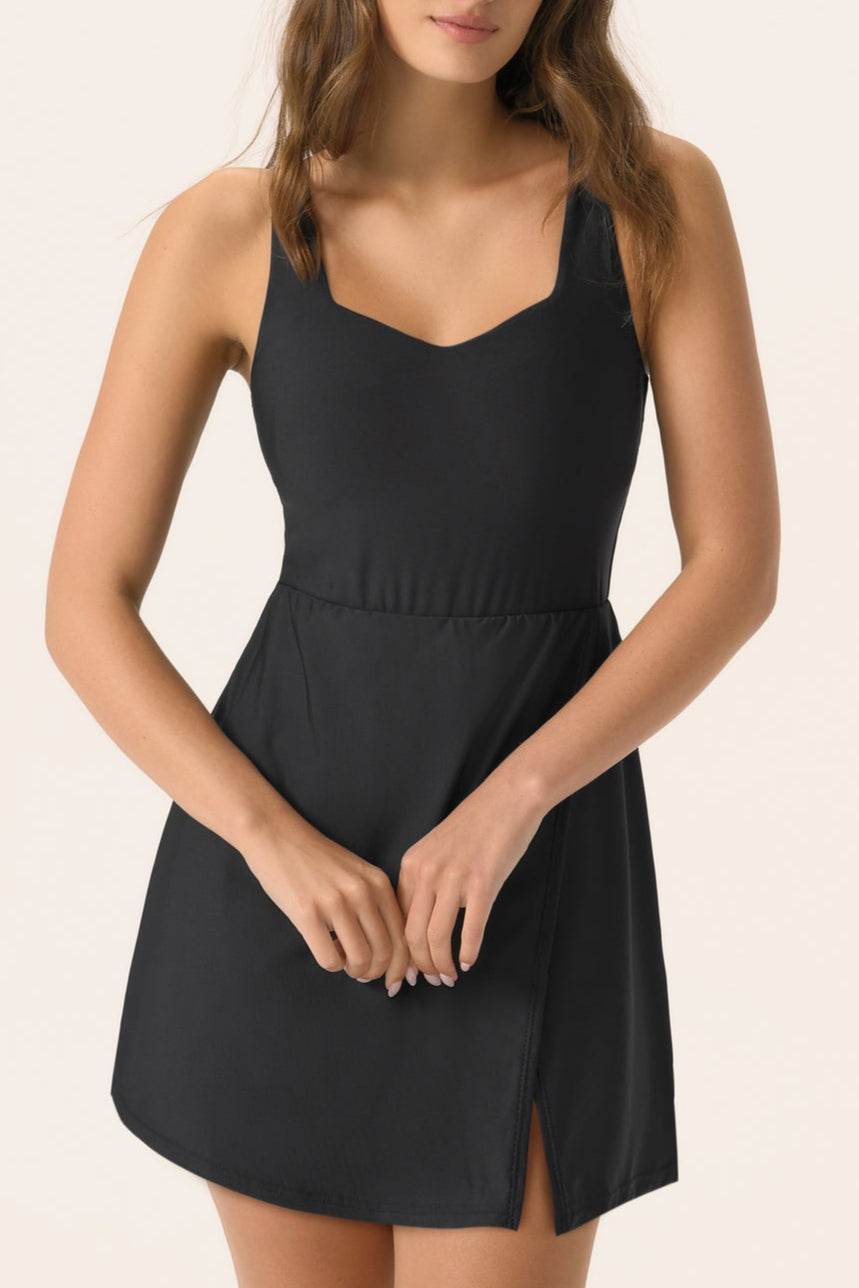 The Hermoza - Gabriela Swim Dress in Black