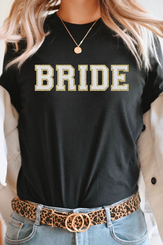 Bride Faux Chenille Graphic T-Shirt