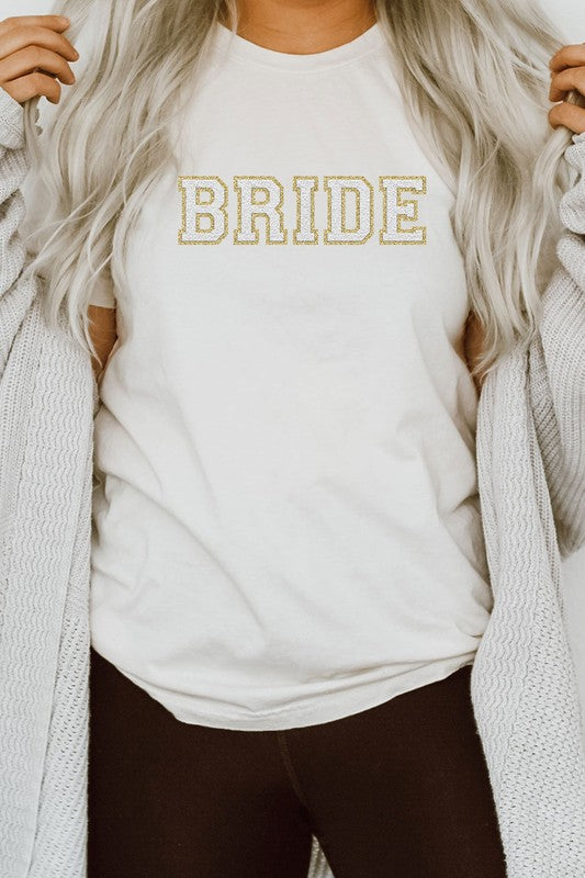 Bride Faux Chenille Graphic T-Shirt