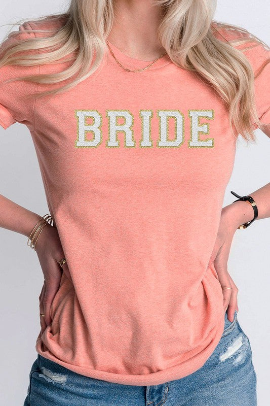 Bride Faux Chenille Graphic T-Shirt