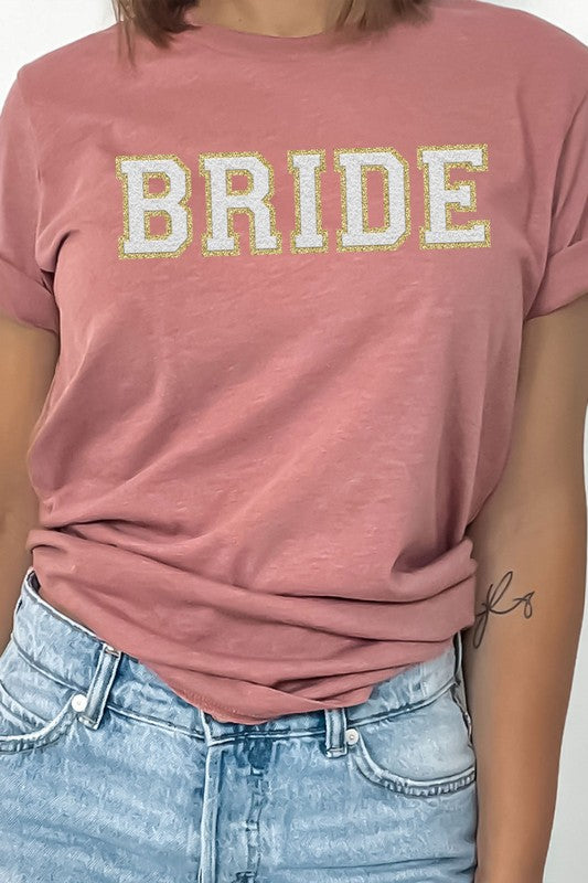 Bride Faux Chenille Graphic T-Shirt