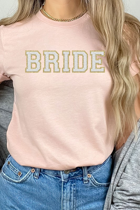 Bride Faux Chenille Graphic T-Shirt