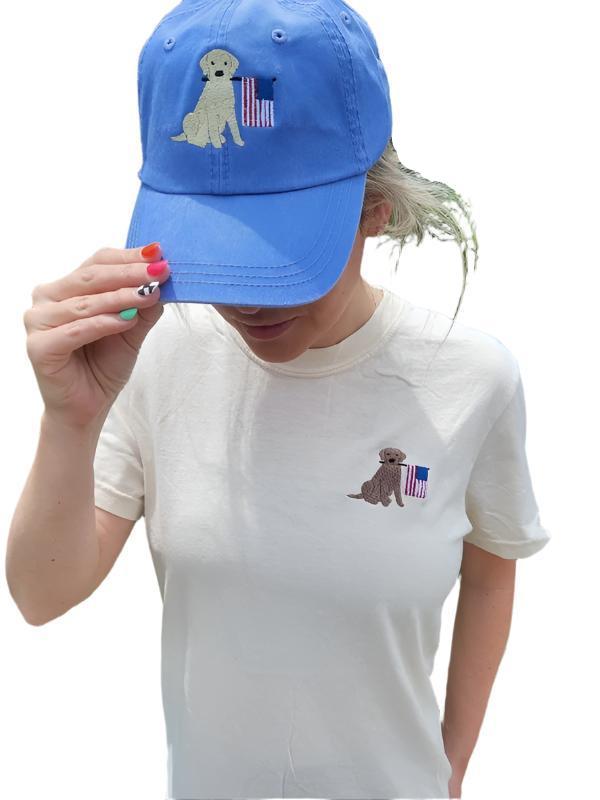 USA Dog Embroidered Hat