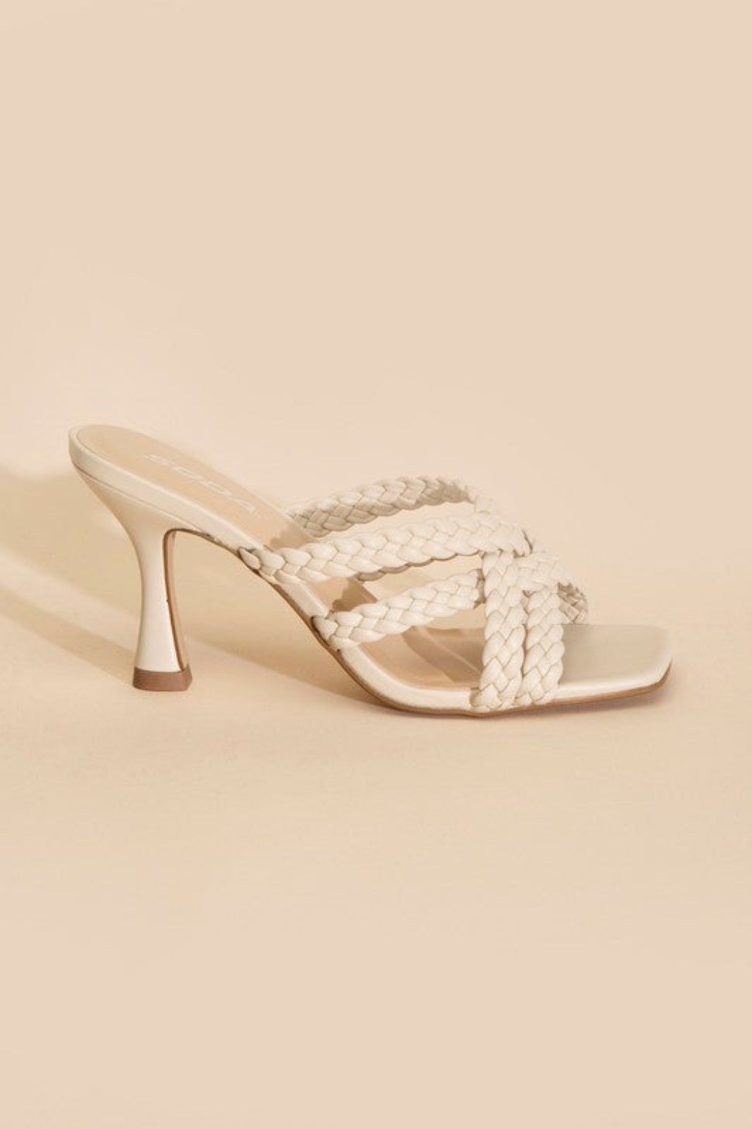 Kellans-S Double Cross Braided Heels