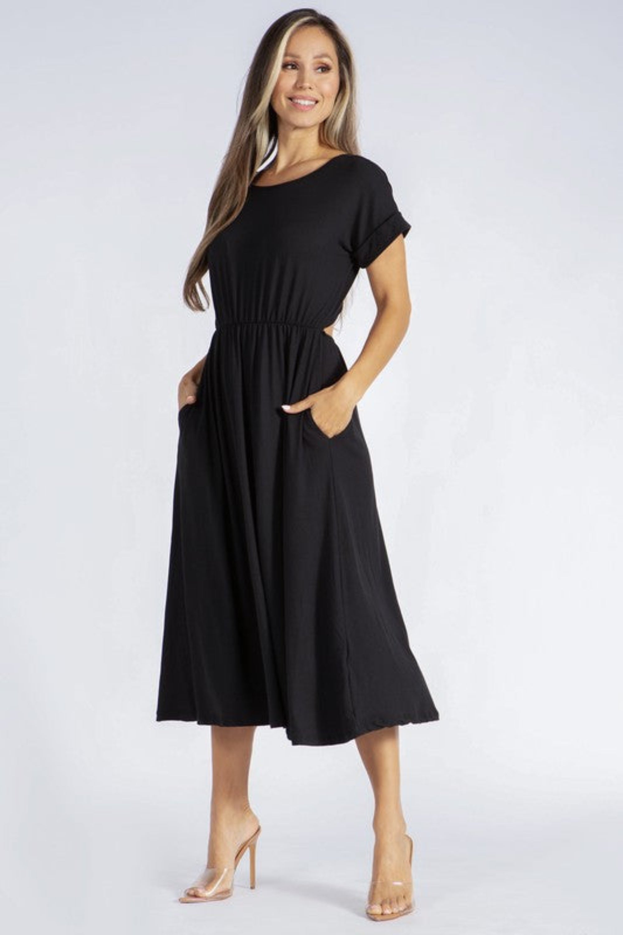 Backless Knot  Straps Dress