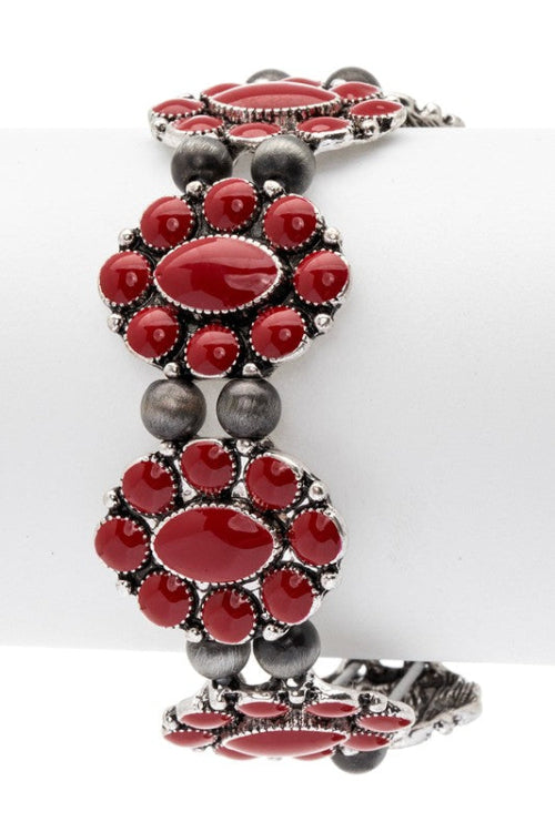red stone bracelet