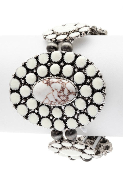 white stone bracelet